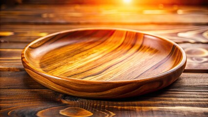 Obraz premium Rustic wooden table setting, close-up food photography with high/shallow depth of field, natural light, still life, home décor.