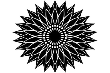 
A simple Flower shape with short spikers cartoon style, vector illustration