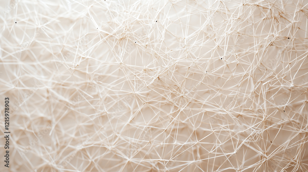 Wall mural intricate beige texture: a close-up shot reveals a complex network of fine, beige lines creating a d