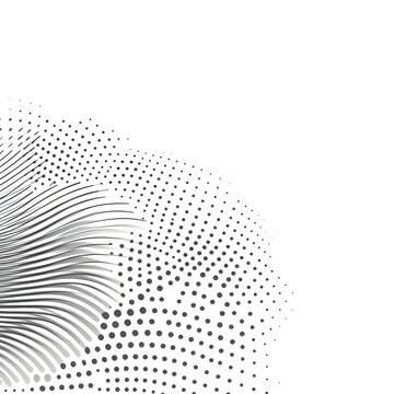 Abstract Grey Wave Background Illustration