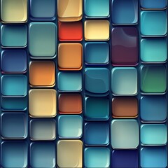 Illustration of abstract texture with squares., Generative AI