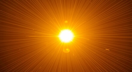 Obraz premium Bright Sunlight Rays Golden Light Burst Energy Background
