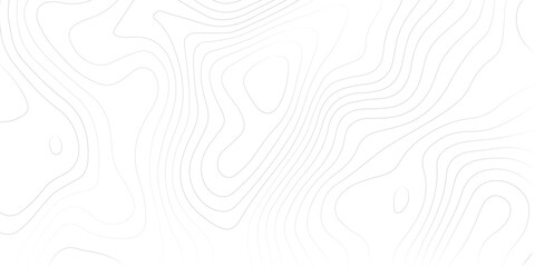Abstract black and white topographic contours lines of mountains. Topography map art curve drawing. vector illustration.