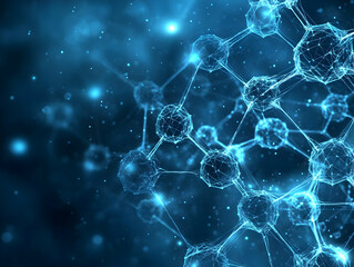 Abstract 3D Molecular Structure Background