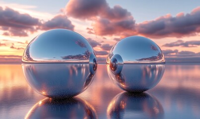 Abstract waves, futuristic design, 3d render, Generative AI