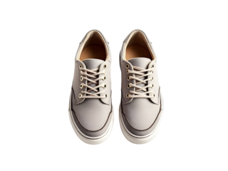 Classic sneakers sport shoes isolated on transparent background, Cut out