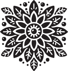 A delicate and elegant flower pattern icon, perfect for adding a touch of beauty and nature to your designs. Ideal for backgrounds, branding, packaging, or decorative elements.