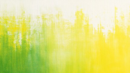 Fototapeta premium Abstract green and yellow watercolor wash background.