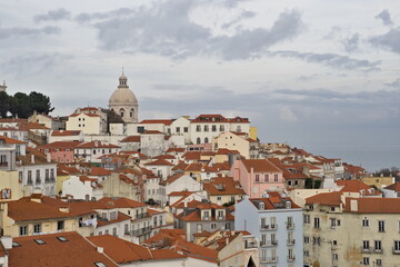 Fototapeta premium view of lisbon, capital of portugal