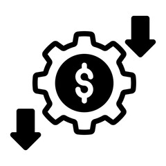 economy gear down solid style