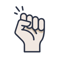 protest fist icon design