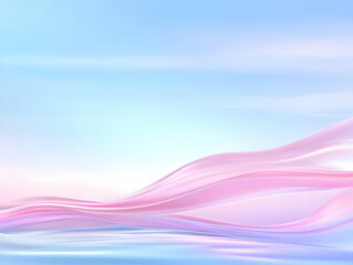 Fototapeta premium Abstract Pink Blue Wave Background Illustration