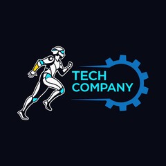 Fototapeta premium Tech company brand logo design