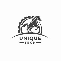 Tech company brand logo design