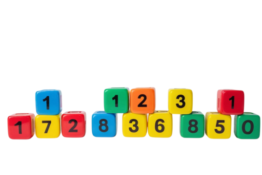 Number blocks PNG
