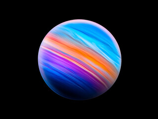 Abstract Orb: Vivid Hues Background