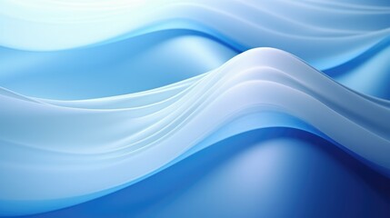Obraz premium Abstract waves in varying shades of blue, creating a serene and fluid visual effect.