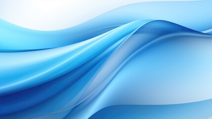 Fototapeta premium A smooth, flowing abstract design in shades of blue, evoking calmness and tranquility.