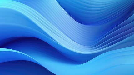 Obraz premium Abstract blue waves create a smooth, flowing pattern, evoking calmness and fluidity.
