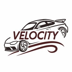 Fototapeta premium Car company brand, Auto repair service logo design