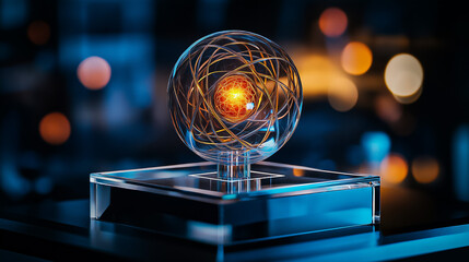 Rotating Holographic Model of Quantum Lattice Structure