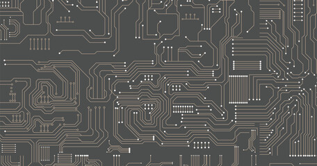 Circuit technology background with hi-tech digital stock illustration