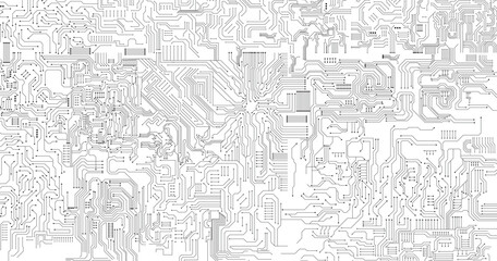 Technology digital circuit board background. stock illustration. 