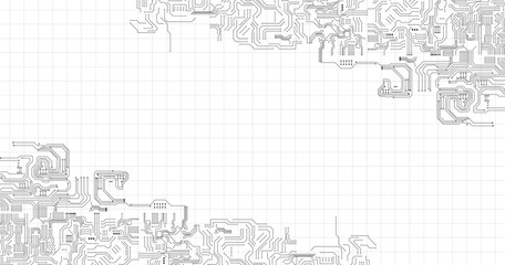 Technology background circuit board Hi-tech communication concept innovation abstract background vector illustration stock illustration