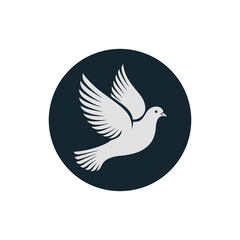 Illustration of a Flying Dove
