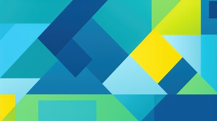 Abstract geometric pattern with vibrant colors and shapes.