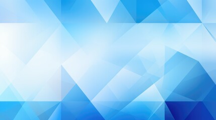 Fototapeta premium Abstract blue geometric background with varying shades and transparency.