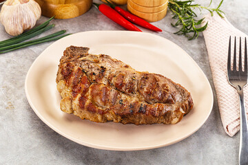 Grilled pork sirloin for dinner