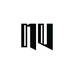 NV monogram logo design letter text name symbol monochrome logotype alphabet character simple logo