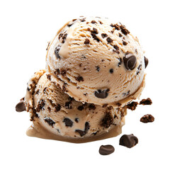 Double scoop cookie dough ice cream, studio shot, dessert menu