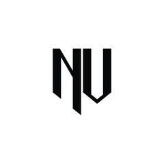 NV monogram logo design letter text name symbol monochrome logotype alphabet character simple logo