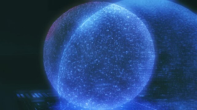 blue planet with space