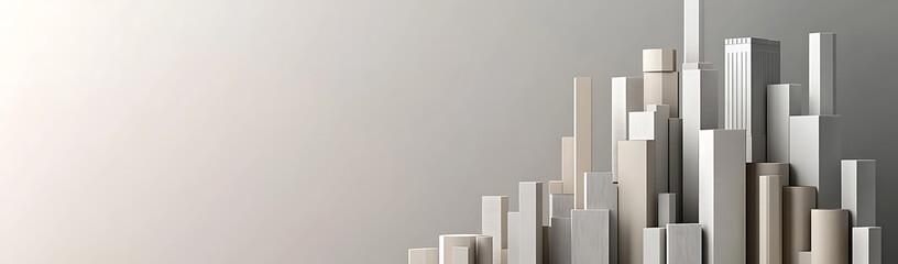 Abstract Cityscape Minimalist Geometric Design