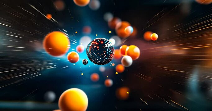 Colorful Qubits Floating in Dark Space