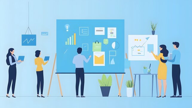 A diverse group of professionals engaged in a brainstorming workshop contributing their insights and ideas to drive business growth and achieve success