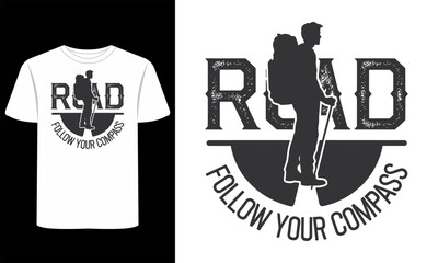 T-Shirt Designs of Adventure, Minimalism, and Lifestyle Themes for Graphic resources 