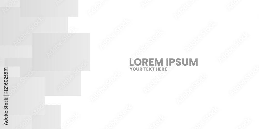 Canvas Prints abstract 3d background with squares and light shadows. a graphic with gray squares on the left and s