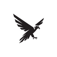 minimalist eagle logo. vector illustration