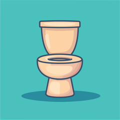Person Sitting on Toilet Using Phone – Modern Bathroom Vector Illustration for Relaxation, Productivity, and Humor Art & Illustration