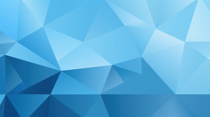 Obraz premium Abstract blue geometric background with triangular shapes for design and digital use.