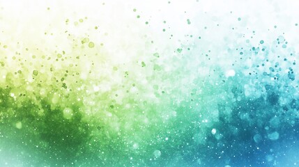 Obraz premium Abstract bokeh background with green, blue, and yellow lights.