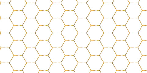 Abstract white and gold line hexagons texture design. Abstract hexagon polygonal pattern background. vector seamless bright white abstract honeycomb background.