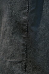 Classic Wax Cotton Jacket texture and stitches