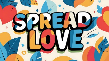 Spread Love Amongst Hearts and Leaves