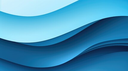 Obraz premium Abstract waves in varying shades of blue create a soothing, fluid design.