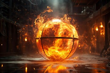 Intense Heat and Energy in a Fiery Sphere 
